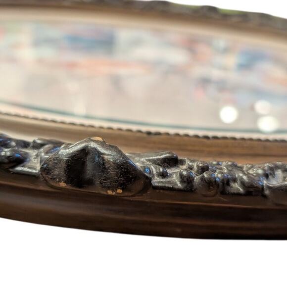 Barbara Mock Authentic Print Art in Beautiful Wooden Sculpted Frame - Picture 11 of 12